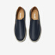 Bata Loafers Men's 2025 Spring Casual Casual Breatable Cow Wide Grueso Pedal de un pie G6850am5 Azul oscuro 42