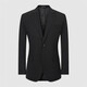 Angel Bird Business Formal Men's Suit (Top) Groom Wedding Suit KEBB241001U Black 44A