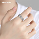 Miss JuJu pt950 platinum twist ring for men, domineering and fashionable platinum ring, thick style, rotatable, customizable, size 16, about 18g, more refunds according to actual hair.