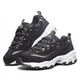 Женская обувь Skechers с уникальным уникальным узором змеи толстые подошвы ретро-ботин