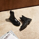 Ecco Short Boots for Women, marca de alta gama Simple Commuting Boots de Chelsea de suela gruesa para invierno, innovación 214793 Black 37