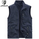 JP两面穿加绒马甲男背心厚款马甲保暖9618 卡其色 M(适合110斤-125斤)