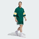 阿迪达斯 （adidas）三叶草男装 25夏季新款情侣款半袖运动宽松七分袖翻领衬衫 IY7373/森林绿 XS