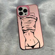 Ougeman (Ougeman) es adecuado para la caja de teléfono móvil Apple 15 Promax New iPhone 14 Sense 13Pro Sexy Girl 12 Tenershand de la marca 11 Creación IMD-Blue-TDL Line Beauty A15932 iPhone 15
