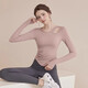 Youyou Yoga Wear Women's 2025 Spring and Autumn New Long-Sleeved Slim Sports Top Running Pilates Fitness Set 33441 Pink Long-Sleeved Top Fixed Cup Breast Pad M Recommended 100-115 Jin Jin equals 0.5 kg