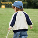 Balabala children's jackets and baby clothes 2025 spring clothes boys and girls rabos and sleeves tops cute 208125105210