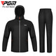PGM Golf Set para hombres impermeables equipos a prueba de lluvia de impermeables pantalones superiores ropa completa YF689-Black XL