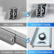 
Aolisheng heavy-duty stair cabinet slide rail damping buffer drawer track thickened shoe cabinet guide rail bottom mounting slide load bearing 240 Jin [Jin equals 0.5 kg] [regular model] Ya black/two-pack/A2047 800--1850mm pull out 1050mm
