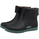 Chaussures d'eau à oxygène, bottes de pluie antidérapantes, chaussures de cuisine en caoutchouc antidérapantes résistantes à l'usure pour hommes, toutes saisons plus velours, doublure en coton chaud, tube court doux, 728 noir, fond vert, doublure en coton (taille plus grande, 43 (taille standard)