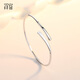 Misu platinum bracelet for women PT950 platinum ring live bracelet fashion simple bracelet for girlfriend birthday gift weight 8.0-8.2 grams + delivery certificate + free engraving
