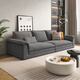 
Dipu Cream Style Technology Cloth Sofa Living Room Simple Small Apartment Extra Large Sit Deep Direct Cat Crack Sailboat 671 Sofa 1.8m LM Cat Crack + UTTP Honeycomb Sex Cotton
