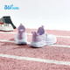 361 children's shoes, children's sports shoes, one foot, 25 summer boys and girls, and they can easily wear and lace-free running shoes, purple 35
