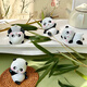 Bezaubernde Katzen-Desktop-Ornamente für Büro Mädchen Geburtstag Geschenke für Mädchen High-End-Gefühle für Freundin praktische kulturelle und kreative Geschenke für Panda Rolling Ornamente Set von vier + exquisiten Geschenkboxen