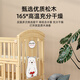 Angi-Baby-Krippe Massivholz lackfreies Babybett Spleißen großes Bett Multifunktionales Neugeborenes BB Shaker Bewegbares Kinderbettbett + braune Matte + Krone Fünf-teiliger Blue Classic Bär