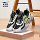Hongxing Erke (Erke) Chaussures pour enfants, chaussures décontractées pour garçons et filles, bouton de bouton de bouton pour enfants 25 nouveaux produits printemps, noir / argent vif 33