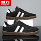 Zapatos para hombres Warrior Autumn Autumn Breathable informal Sports Shoes Retro Shoe Retro Forrest Gump Shoes 0053 Blanco y negro 41
