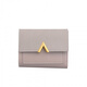 Qingou New V Korean Wallet Women's Short V-Model Student Wallet Women's Card Bag Three-fold Coin Wallet Wallet Trend Pink