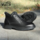 VOLO Rhino Herrenstiefel High-End-Martin-Stiefel Herren-High-Top-Schuhe plus Samt zum Warmhalten britische Freizeitstiefel dickbesohltes Lederfutter Herrenstiefel schwarz plus Samt 44