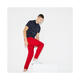 LACOSTE French crocodile sweatpants comfortable cotton men's fleece jogging pants training pants autumn and winter trousers versatile men's pants 4779316 Red 4XL