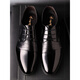 Kadile Crocodile Zapatos de cuero de marca de alta gama Estilo coreano Menores Casco de cuero casual británico Black Inner Highing Formal Wedding Men's Zapatos Hugares Hugares Hugar Ovejas Reales 9905-3+ Black Inner Highing 38