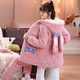 Fengteng Shijia Pyjamas Dreischicht verdickte Baumwollkorallen-Samt warme süße und niedliche Herbst- und Winter-Heimkleidung mittelgroß 9901 Pink M (vorgeschlagen 155-160 cm/75-90jin [Jin gleich 0,5 kg])