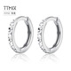 TTMIX platinum earrings for women pt950 platinum earrings simple fashionable earrings for girlfriend 1.5-1.7g
