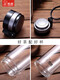 
Sino glass cup single-layer thickened men's classic large capacity water cup for home portable car with lift ring filter tea cup 9076-695ML-Invisible lift ring-Send cup brush cup set