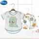 
Disney baby summer thin suit baby short-sleeved pure cotton open-stage split clothes for girls children's pajamas shorts My dad is more handsome + letter bear boneless 80 cm (80 cm)
