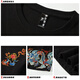 
Denon supreme short-sleeved T-shirt for men and women Chinese style brand summer loose national trend lion embroidered cotton top men's T-shirt T691 double dragon playing with beads black 2XL