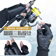 JPHZNB outdoor winter fishing gloves are non-slip, anti-thorn, waterproof, velvet flip-top, leaky finger fishing lure gloves with three fingers exposed