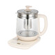 Xinfei multifunctional health pot, mini office floral teapot, glass kettle, thermal insulation electric kettle, tea and water all-in-one large capacity decoction pot, black tea tea maker, kettle, off-white upgraded version 1.8L