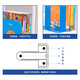Deli -Student Metal Iron Book Stand Bookshelf Große Bücher verlassen sich auf Buchhandlung Buch Clip Book Block Block Block Block Briefpapier 9272 2 Stück Packung Packung