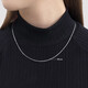 Chow Sang Sang Pt950 Platinum Necklace Classic Platinum Necklace for Men and Women Plain Chain Clavicle Chain 37254N Price 45cm - 5.76g (including labor cost 480 yuan)