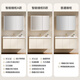 Hengjie (HEGII) Badezimmerschrank, integriertes Bad in integriertes Becken intelligenter Schönheitsspiegelschrank Kombination Bad zum einfachen Creme-Stil-Paketinstallation [Spiegelschrankmodell] 6189-100 cm