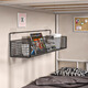 
Nifeng wall storage rack dormitory wall bookshelves hanging basket on the bedside side of the bed bed student dormitory top bed storage rack without hole punching White large size [regular] store manager recommendation [upgraded bold style/dropped bud return]