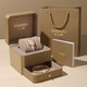 Burberry girls' birthday gift for women, niche high-end and exquisite gift for girlfriend, wife and best friend, heart-warming and practical, New Year's Day, champagne gold mesh belt (necklace + bracelet + gift box)