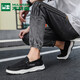 Mulinsen Ice Silk Canvas Schuhe Herren Sommer Dünne Freizeitschuhe Herren alte Peking-Stoffschuhe Sommer einbeinige faule Fahrschuhe Schwarz 40