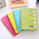Cuaderno de fajh con etiqueta de clasificación A5 bobina libro color espiral libro engrosado pp Oficina clasificación nota de papel cuaderno b5 gran tamaño a5 tamaño mediano 14cm*21cm verde militar 687
