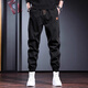 Cotton American trendy workwear pants for men in spring, autumn and winter new fashion brand loose velvet sports casual pants for men black K307 non-velvet high quality L 100-120Jin Jin equals 0.5 kg
