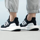 阿迪达斯 （adidas）男鞋 2025夏季新款运动鞋网面透气缓震耐磨舒适休闲鞋跑步鞋男 IF4839/黑白 40.5