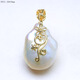 Mengpao Freshwater Oversized Baroque Pendant Special-shaped Pearl White Irregular Pearl Necklace Superba PO3303 PO3226