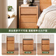
Original solid wood bedside table narrow side simple bedroom bed small storage cabinet solid wood surface narrow three-pulse bedside table L7027