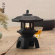 Qingqintang tea space cast iron incense burner Chang'an lamp candlestick decorative lamp iron Zen living room tea room decoration Xuejian lamp Chang'an lamp