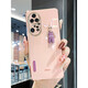 Quick dance Huawei P50pro mobile phone case for women cute diamond-set rabbit personality P50 internet celebrity trendy creative 50e lens full-cover anti-fall 5g silicone soft protective case Huawei P50 Pro [Elegant White] Electroplating rhinestone rabbit