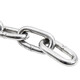 Hesdige 304 stainless steel chain iron chain lifting chain guardrail chain chandelier thick iron chain swing chain Jingcang flash delivery 5mm thick 1 meter long JG-1907