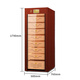 Bulldog cigar cabinet, constant temperature and humidity, ammonia removal, fingerprint lock control, wet eggplant password lock, energy-saving WiFi remote control, VC428 Divine Dog PLUS, cedar wood moisturizing, naked breeding, imported home use VC528 Divine Dog PLUS fingerprint lock, WiFi+, 1.79 meters high