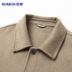 Romon sheep wool woolen jacket men's autumn and winter thickened young and middle-aged business casual lapel jacket men's clothing