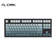 Belly Spirit MK870 Bluetooth/2.4G/wired keyboard single-mode/three-mode custom mechanical keyboard hot-swap custom side engraving keyboard RGB lighting PBT Three-mode Pro version Obsidian-ultra-blue blue ice cream shaft