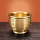 Xuanyuan Pavilion Brass Crown Pot Ornaments Copper Cylinder Baifu Cylinder Brass Rice Cylinder Piggy Cells Handicrafts Opening and Relocation Gifts One-Carol Gold [Baifu Case] ​​Medium