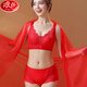 Langsha large size bra set for the year of the animal, big red, big breasts, smaller breasts, year of the horse, full cup bra, underwear for women